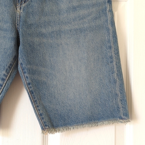 Polo Ralph Lauren The Sullivan Slim Classic Medium Wash Raw Hem Jean Shorts 18 - Picture 8 of 12